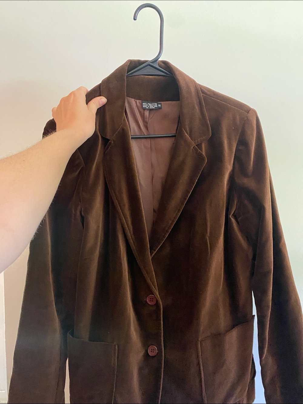 Brown suede blazer - Picture 2 of 2